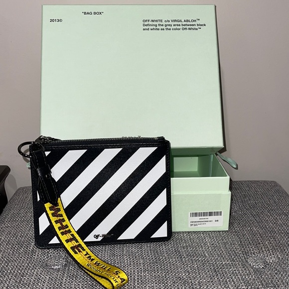 Off white diagonal pouch deals